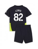 Manchester City Rico Lewis #82 Vieraspaita Lasten 2024-25 Lyhythihainen (+ shortsit)